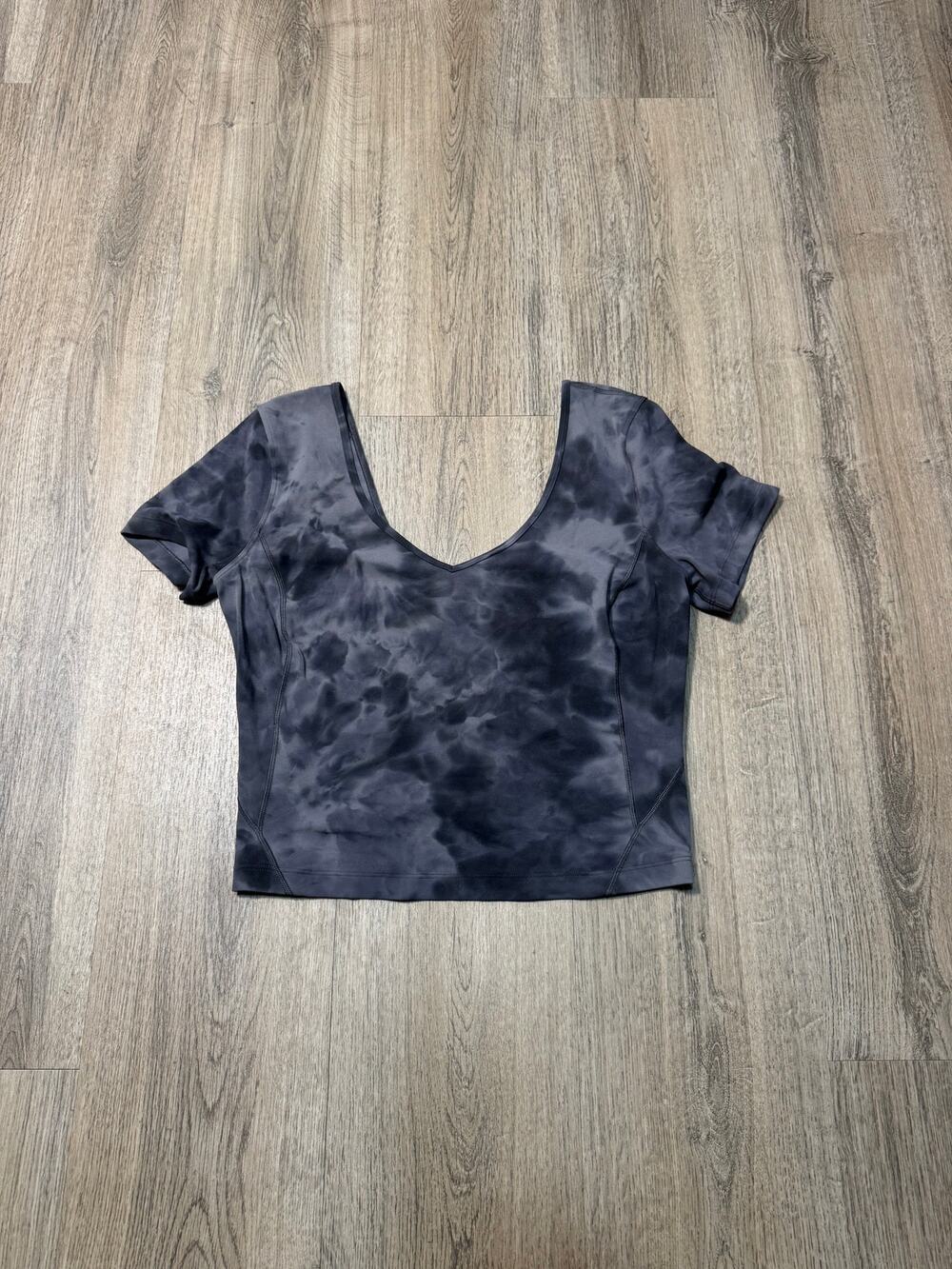 Lululemon Women's Tie-Dye Align Short-Sleeve Crop Top